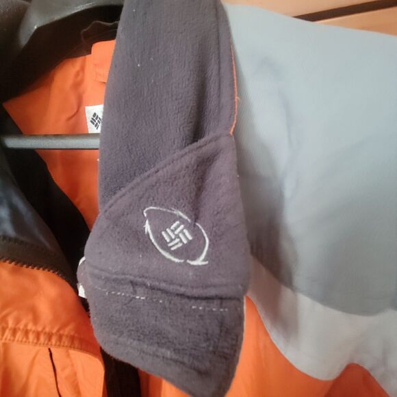 Columbia Challenge Series Jacket Large Womens Orange Gray Shell Only - Picture 9 of 16